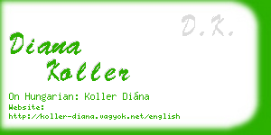 diana koller business card
