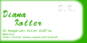 diana koller business card